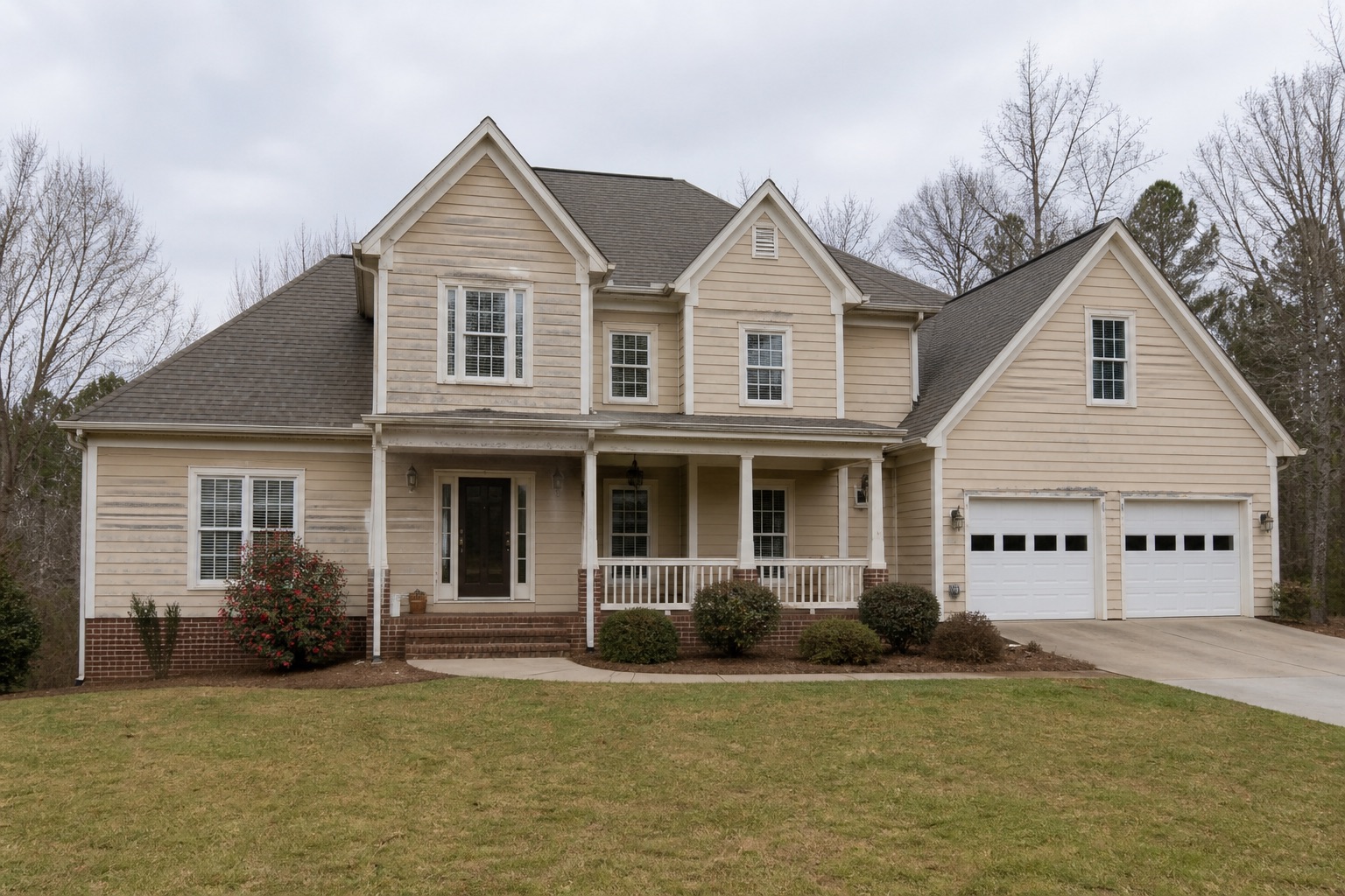 Illustrative house exterior before repainting